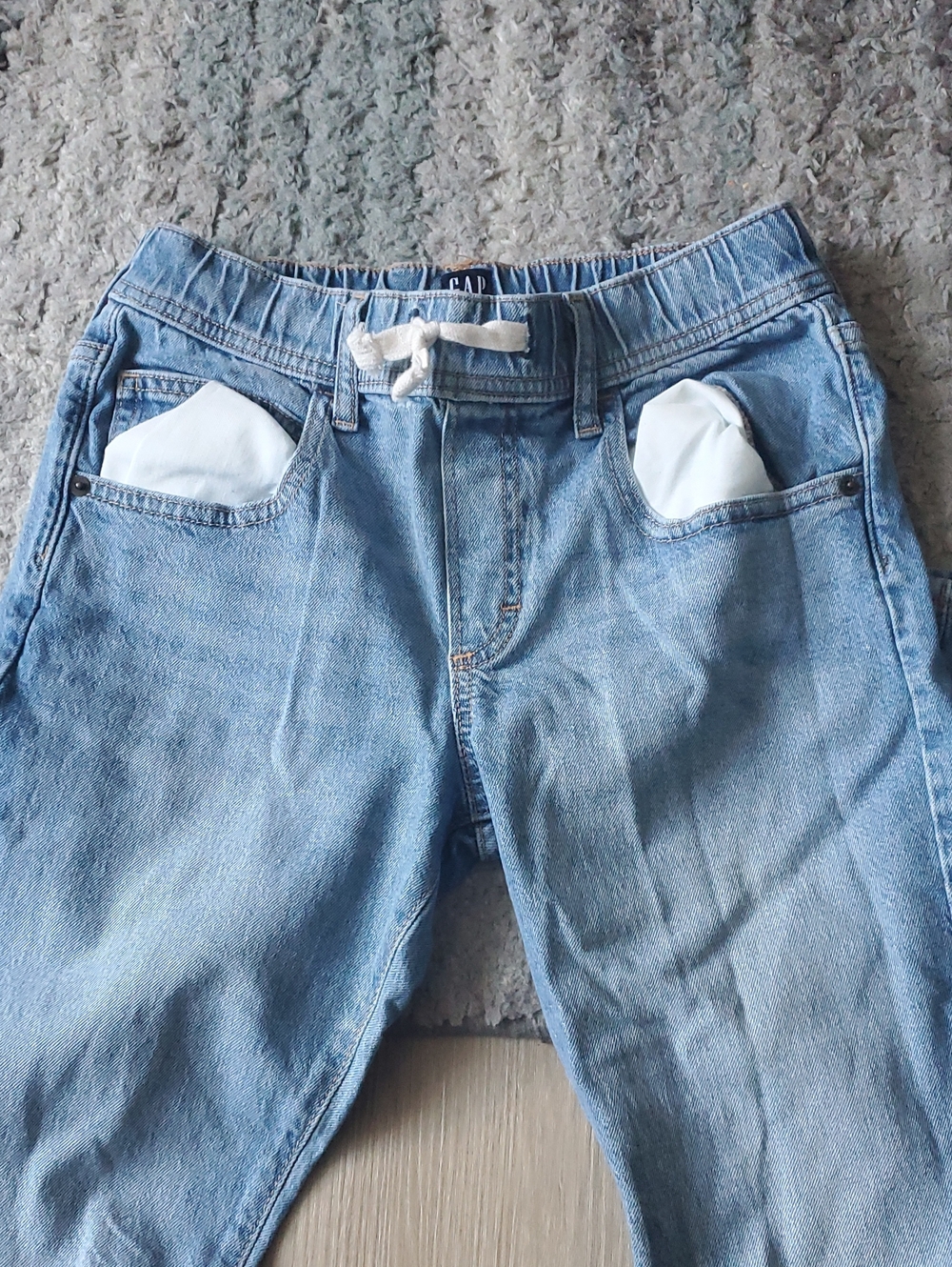 GAP Light Wash Men's Drawstring Denim Jeans